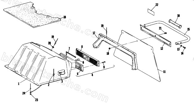 TOOLBOX AND REAR BUMPER diagram