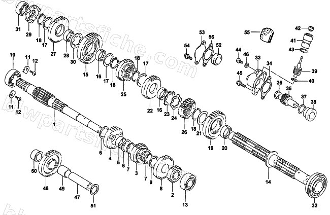 TRANSMISSION ASSEMBLY diagram