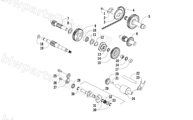 TRANSMISSION ASSEMBLY diagram