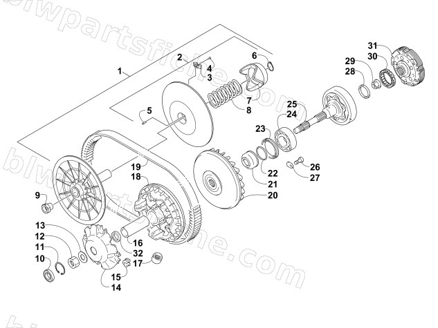 TRANSMISSION ASSEMBLY diagram