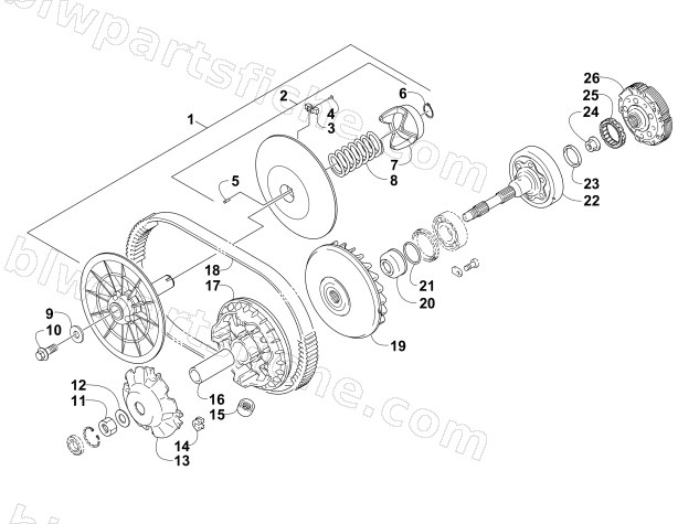 TRANSMISSION ASSEMBLY diagram