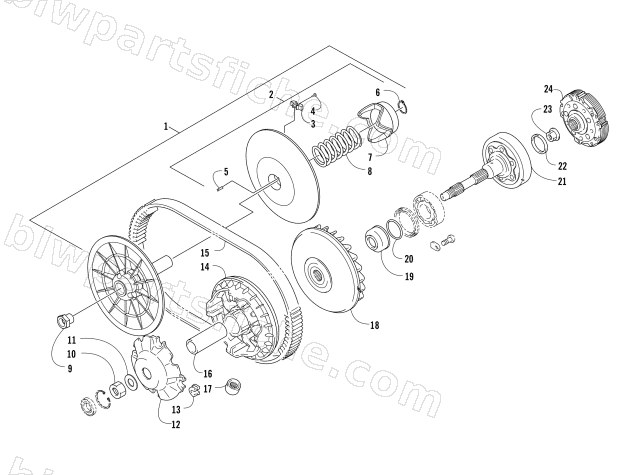 TRANSMISSION ASSEMBLY diagram