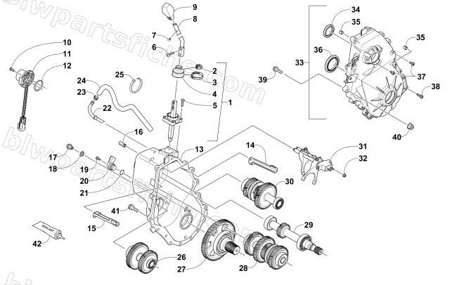 TRANSMISSION ASSEMBLY diagram