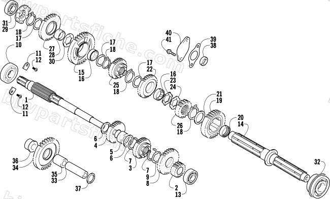 TRANSMISSION ASSEMBLY diagram