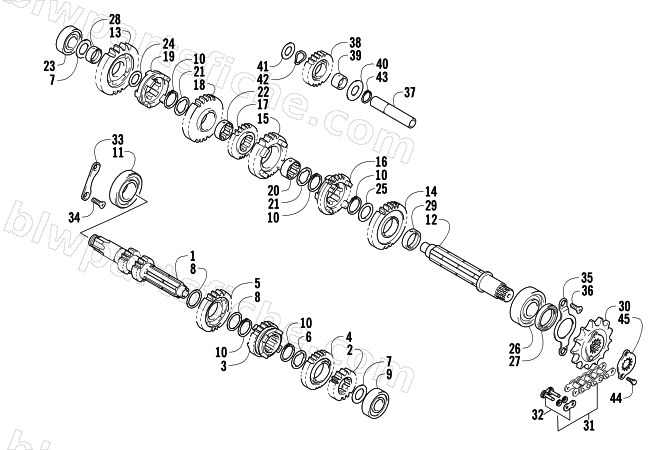 TRANSMISSION ASSEMBLY diagram