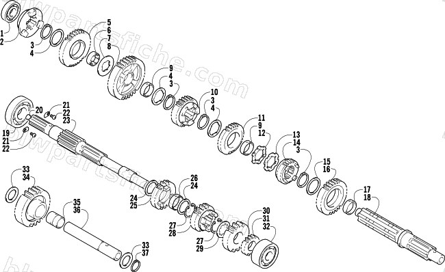 TRANSMISSION ASSEMBLY diagram