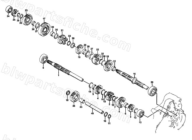 TRANSMISSION ASSEMBLY diagram