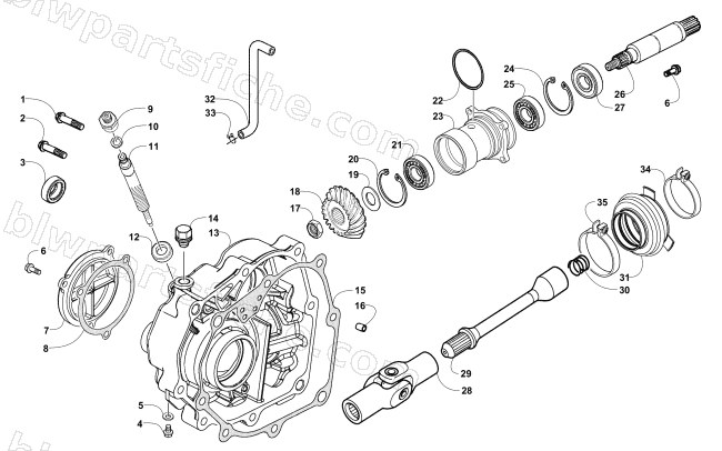 TRANSMISSION CASE ASSEMBLY diagram