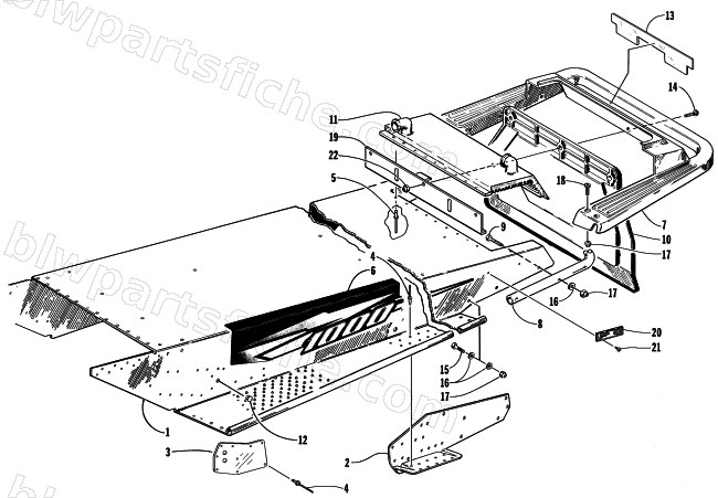 TUNNEL AND REAR BUMPER diagram