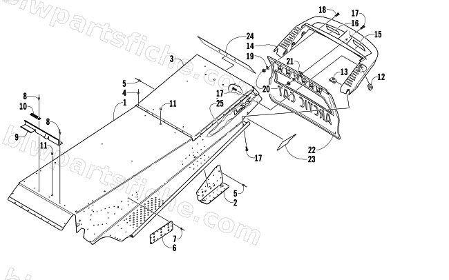 TUNNEL AND REAR BUMPER diagram