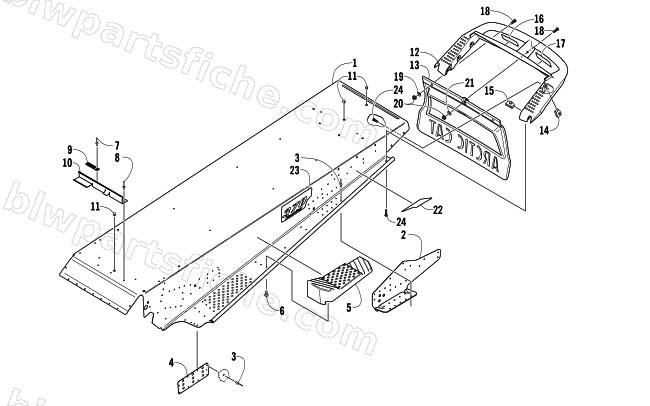 TUNNEL AND REAR BUMPER diagram