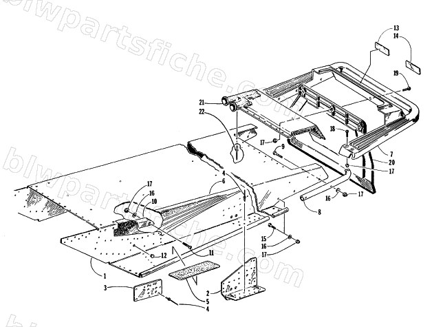 TUNNEL AND REAR BUMPER diagram