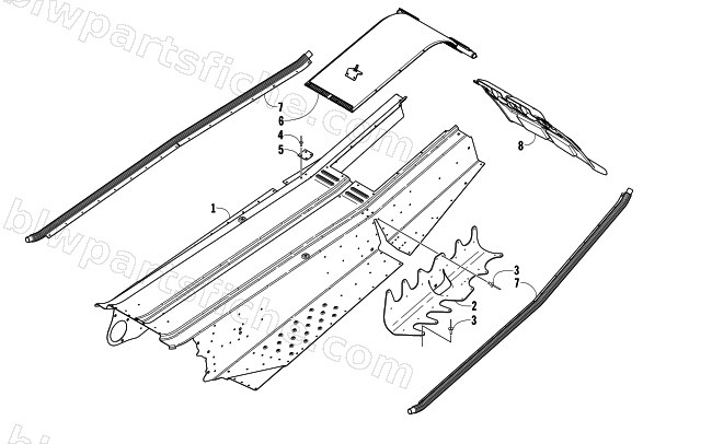 TUNNEL, COOLING, AND SNOWFLAP diagram