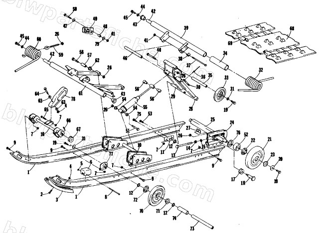 UNDERCARRIAGE AND TRACK diagram