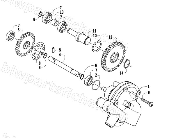WATER PUMP ASSEMBLY diagram