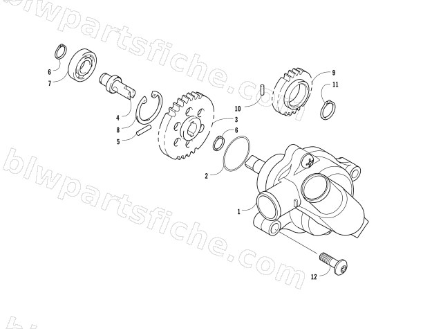 WATER PUMP ASSEMBLY diagram