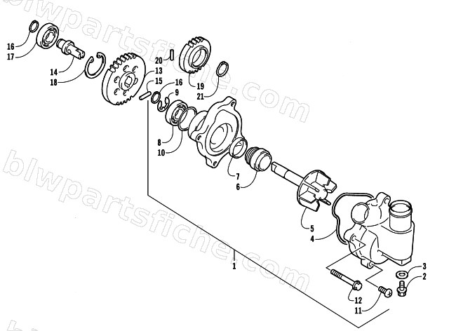 WATER PUMP ASSEMBLY diagram