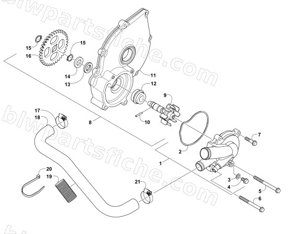 WATER PUMP ASSEMBLY diagram