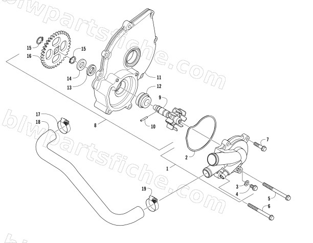 WATER PUMP ASSEMBLY diagram
