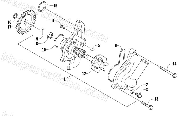 WATER PUMP ASSEMBLY diagram