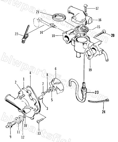 WATER PUMP/WATER MANIFOLD diagram