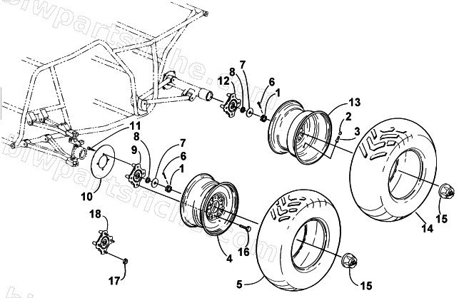 WHEEL AND TIRE ASSEMBLY diagram