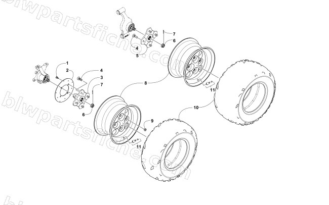 WHEEL AND TIRE ASSEMBLY diagram