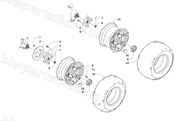 WHEEL AND TIRE ASSEMBLY diagram
