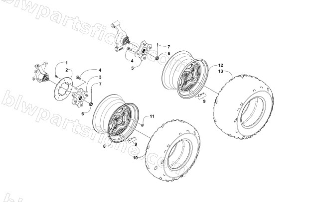 WHEEL AND TIRE ASSEMBLY diagram