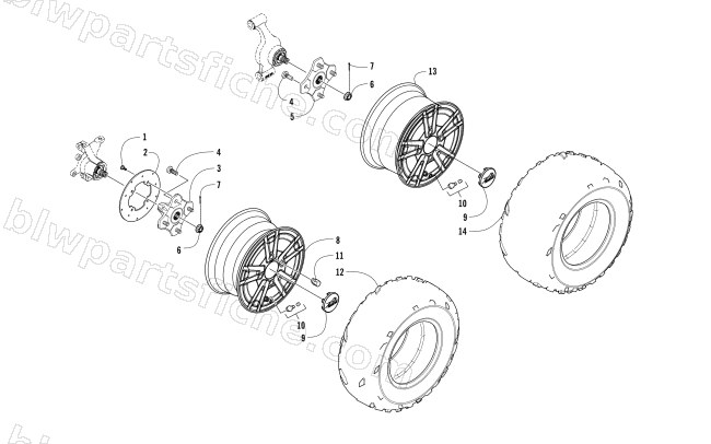 WHEEL AND TIRE ASSEMBLY diagram