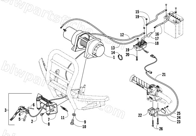 WINCH ASSEMBLY diagram