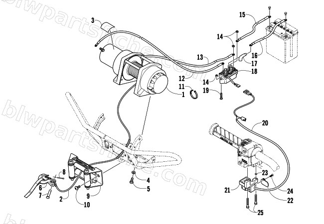 WINCH ASSEMBLY diagram