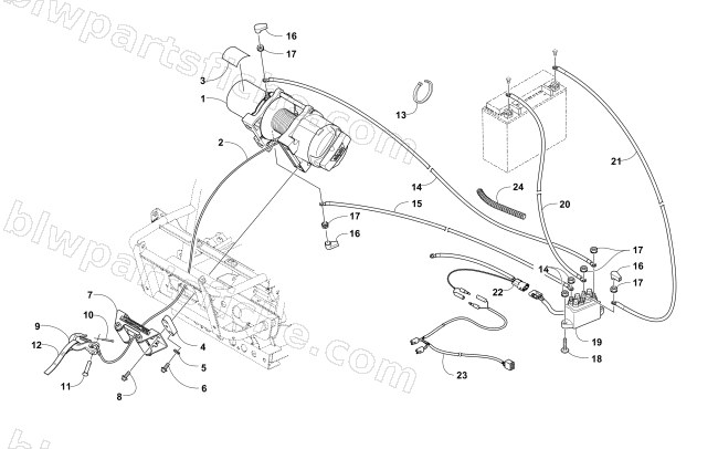 WINCH ASSEMBLY diagram