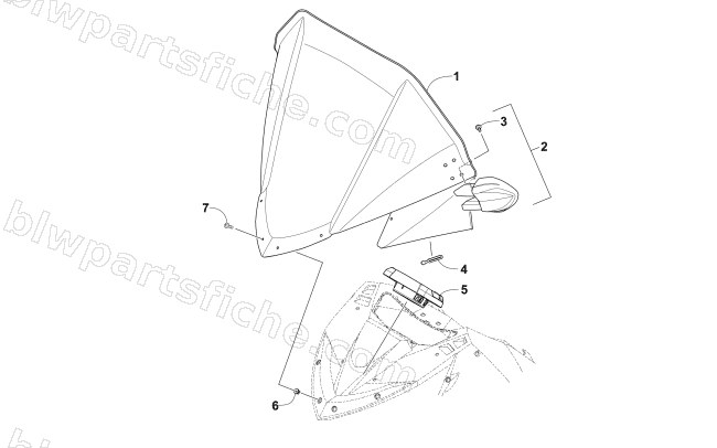 WINDSHIELD AND INSTRUMENTS ASSEMBLIES diagram