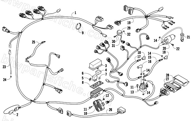 WIRING HARNESS ASSEMBLY diagram
